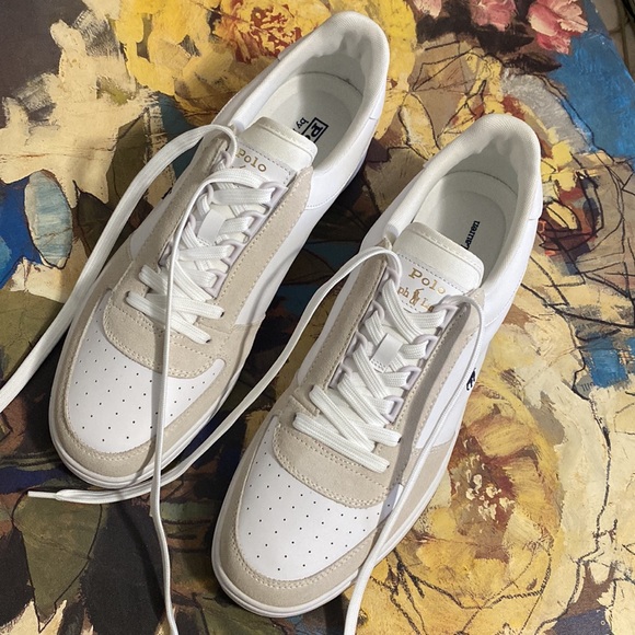 POLO LEATHER & SUEDE SNEAKER 📦SUNDAY 1 HOUR SALE📦 - Picture 2 of 7